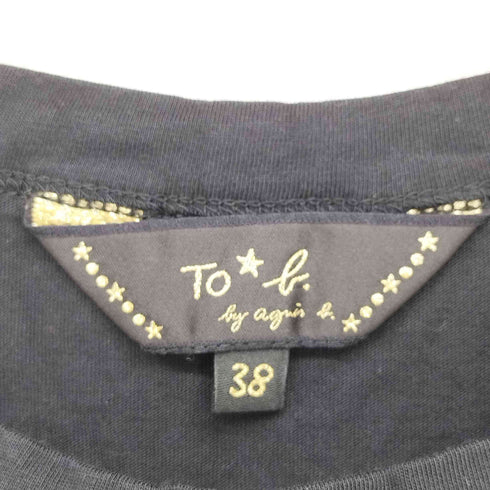 トゥービーバイアニエスベー To b. by agnes b. ロゴ プリント Tシャツ レディース JPN:38