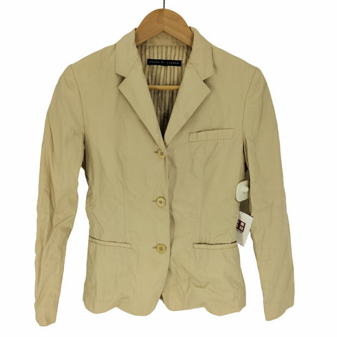 ラルフローレン RALPH LAUREN 裏地 ストライプ 3B テーラード ジャケット レディース 7