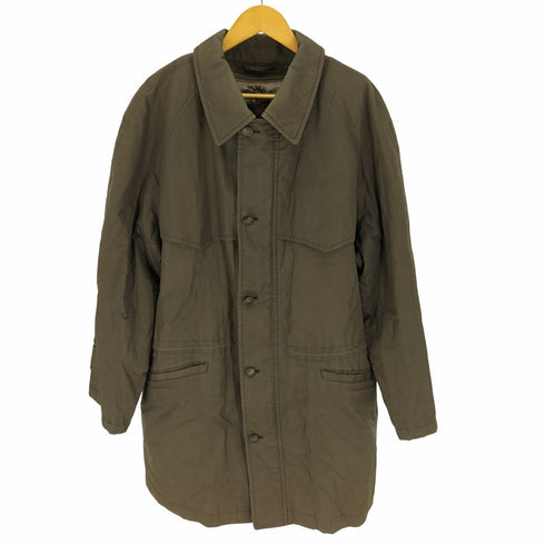 アクアスキュータム AQUASCUTUM ダウンライナー 付き 裏地チェック ジップアップ ステンカラーコート メンズ LL