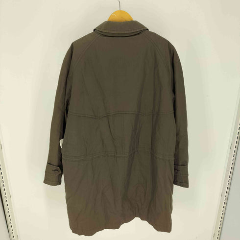 アクアスキュータム AQUASCUTUM ダウンライナー 付き 裏地チェック ジップアップ ステンカラーコート メンズ LL