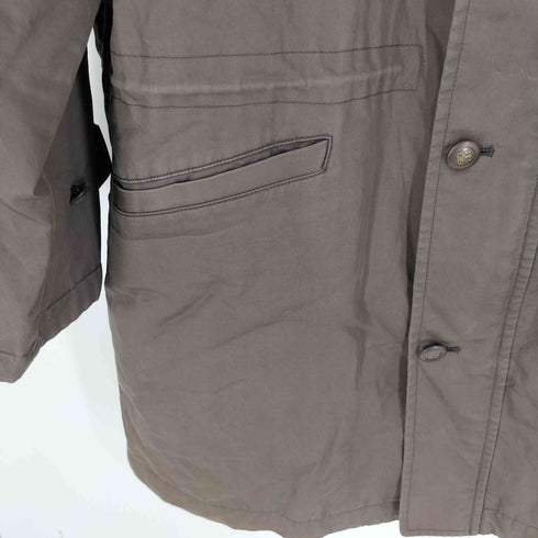アクアスキュータム AQUASCUTUM ダウンライナー 付き 裏地チェック ジップアップ ステンカラーコート メンズ LL