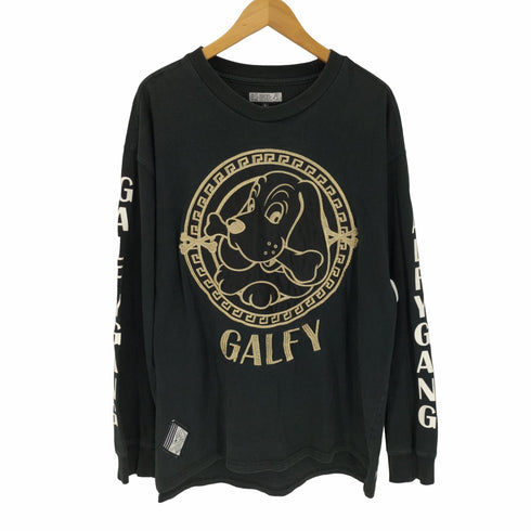 ガルフィー GALFY CRUTCH BRAND ビッグロゴ刺繍 L/S Tシャツ メンズ JPN:L