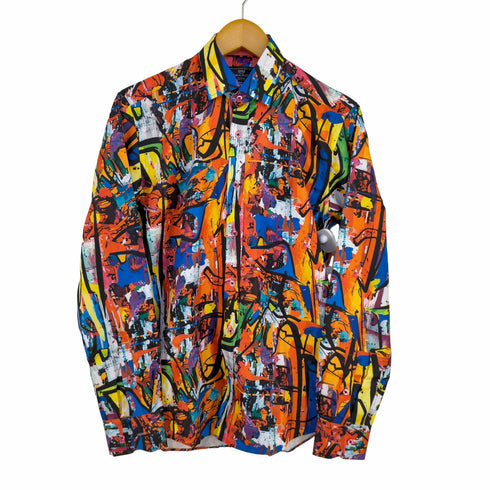 MAKROM アートモチーフ ペイント柄シャツ メンズ JPN:S
