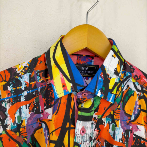MAKROM アートモチーフ ペイント柄シャツ メンズ JPN:S