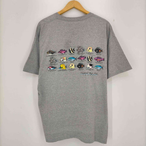 ヘインズ Hanes 00s Tropical Reef Fish 熱帯魚 クルーネックTシャツ メンズ import:XL