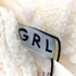 グレイル GRL バックベルトトップスXドッキングスカートニットセットアップ レディース L