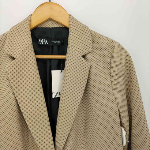 ザラ ZARA ドット柄 テーラード ジャケット レディース JPN:40