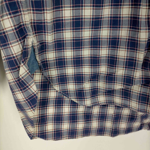 ジュンヤワタナベコムデギャルソンマン JUNYA WATANABE COMME des GARCONS MAN AD2011 デニム切替デザインコットンチェックシャツ メンズ JPN:M
