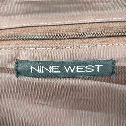 ナインウエスト NINE WEST パイソン柄 スエード切替 ハンドバック レディース