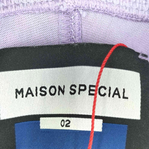 メゾンスペシャル MAISON SPECIAL 24SS Heavy-Weight Cotton Prime-Over Half Zip T-Shirts レディース JPN:2