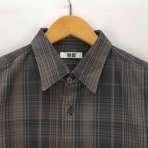 ユニクロユー UNIQLO U フランネルオーバーサイズチェックシャツ メンズ JPN:M
