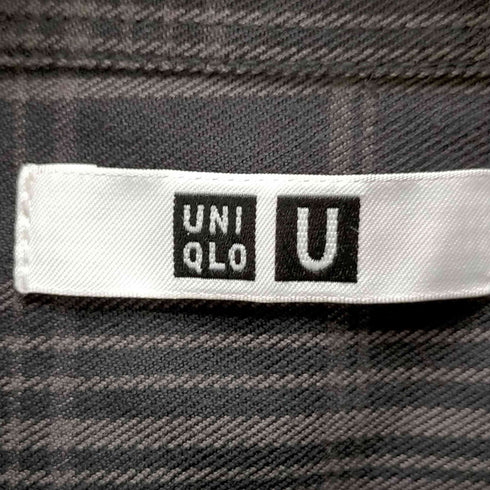 ユニクロユー UNIQLO U フランネルオーバーサイズチェックシャツ メンズ JPN:M