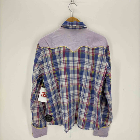 エイチバーシー H BAR C 50~60S CALIFORNIA RANCHWEAR 刺繍チェックウエスタンシャツ メンズ