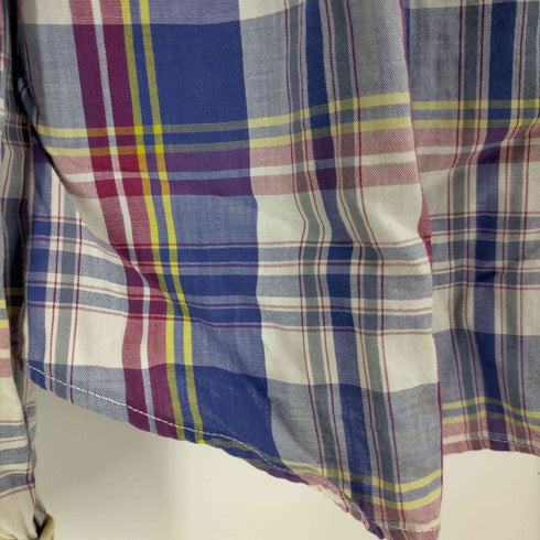 エイチバーシー H BAR C 50~60S CALIFORNIA RANCHWEAR 刺繍チェックウエスタンシャツ メンズ