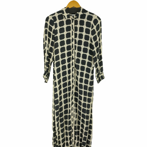 ザラ ZARA Long Printed Shirt Dress レディース import:S