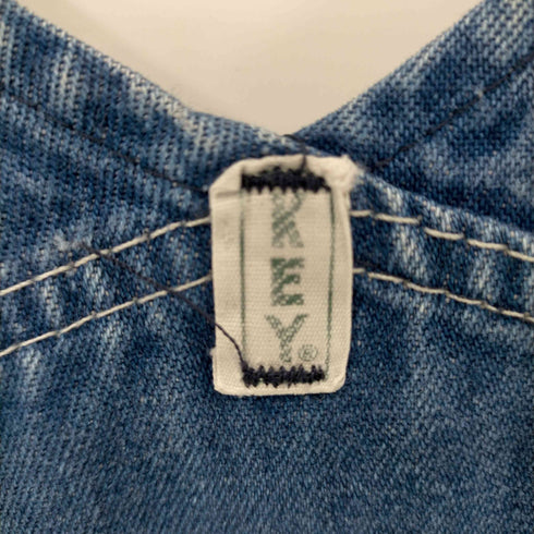 キー Key IMPERIAL 90S メキシコ製デニムオーバーオール レディース W32 L32