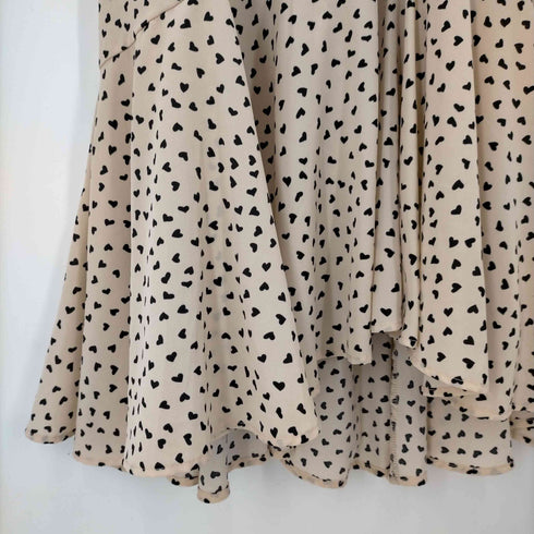 トッコクローゼット tocco closet 飾り釦付きウエストりぼん ハートドットワンピース レディース JPN:M
