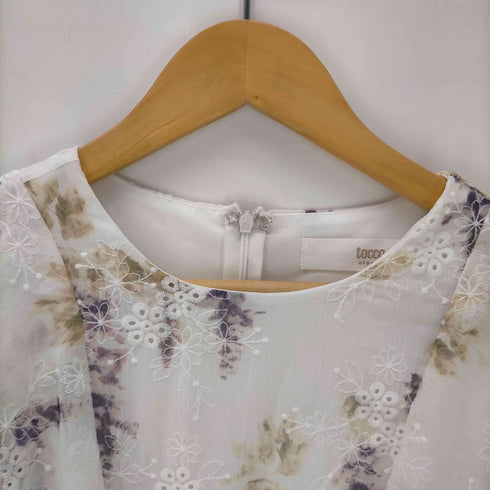 トッコクローゼット tocco closet フラワーエンブロイダリー×フラワープリントワンピース レディース JPN:M