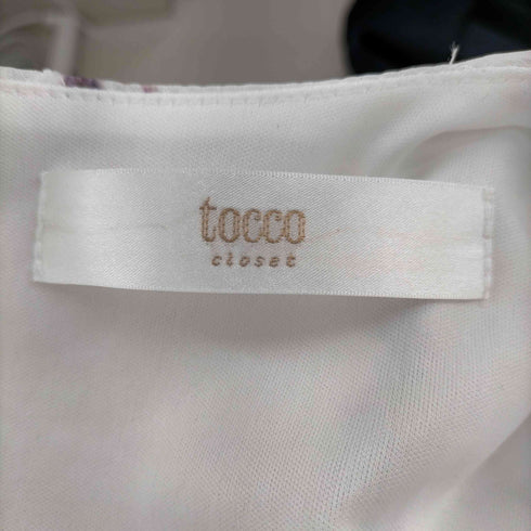トッコクローゼット tocco closet フラワーエンブロイダリー×フラワープリントワンピース レディース JPN:M
