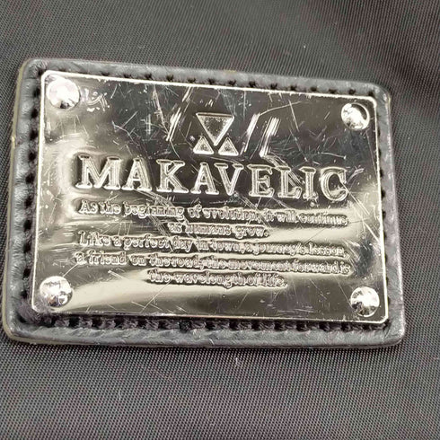 マキャベリック MAKAVELIC メタルプレート バックパック マルチポケット メンズ