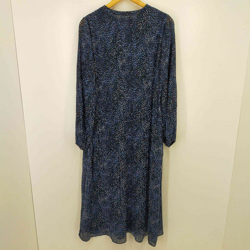 バナナリパブリック BANANA REPUBLIC 総柄 プリーツマキシワンピース レディース import:M