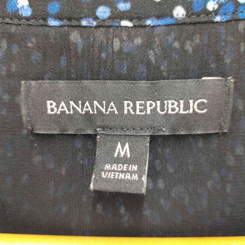 バナナリパブリック BANANA REPUBLIC 総柄 プリーツマキシワンピース レディース import:M