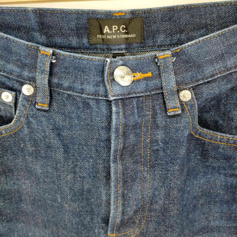 アーペーセー A.P.C. ボタンフライ ストレートデニムパンツ レディース UK:28-29