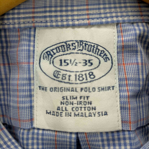 ブルックスブラザーズ BROOKS BROTHERS マレーシア製 L/S チェック柄BDシャツ メンズ 15 1/2
