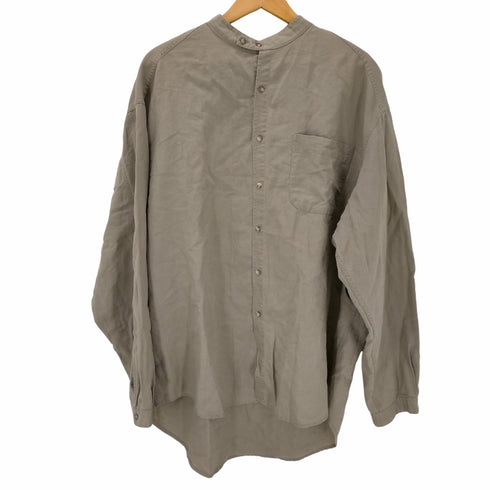 ギャップ Gap OLD リネンバンドカラーシャツ デカ紺タグ メンズ JPN:L