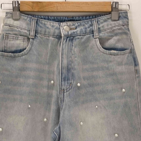 グレイル GRL パールストレートデニムパンツ レディース JPN:M