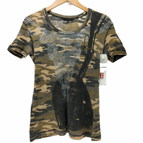 SCHORL スタースタッズ カモフラ デザイン カットソー メンズ 44