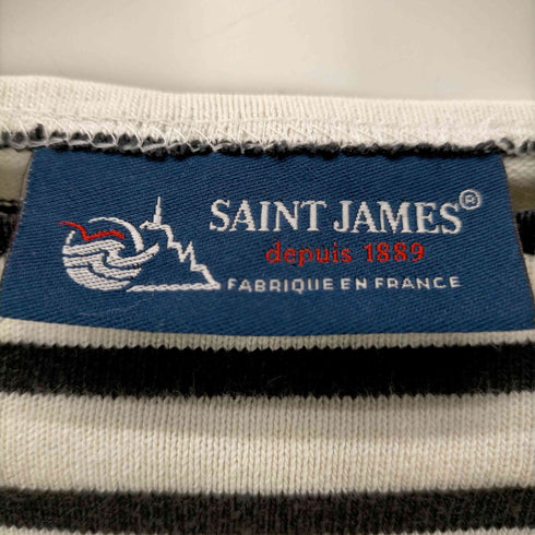 セントジェームス SAINT JAMES フランス製ボーダーバスクシャツ メンズ EUR:50