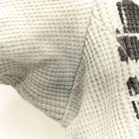 SCHORL サーマル ワッフル スタースタッズ ジップアップパーカー メンズ 46