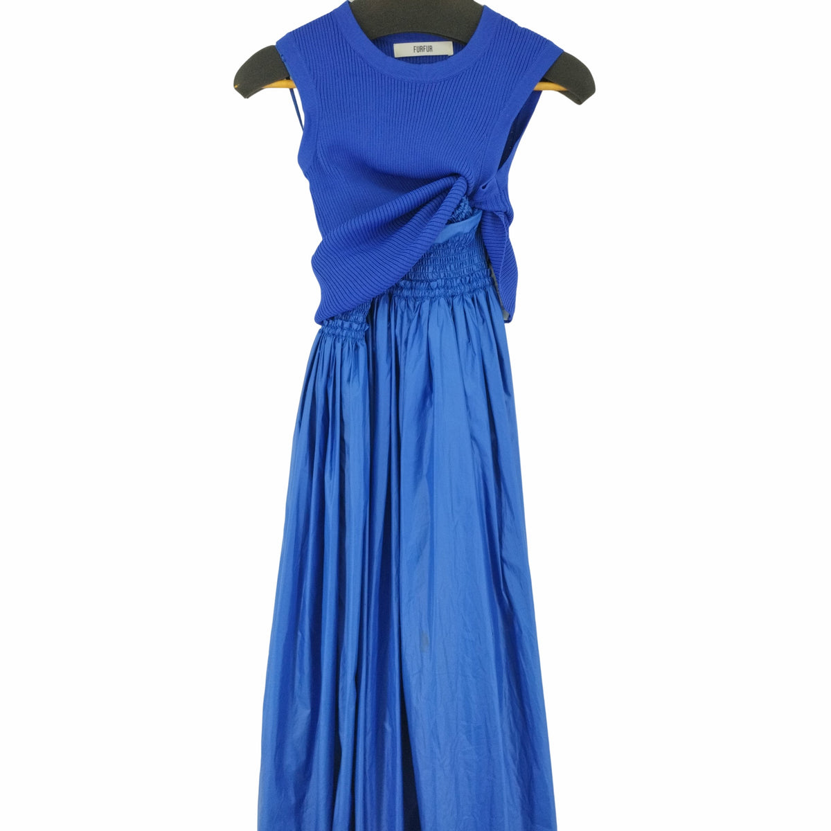 ファーファー furfur レイヤードシャーリングキャミワンピース  