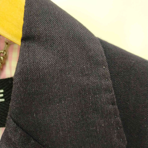 ジュンヤワタナベコムデギャルソン JUNYA WATANABE COMME des GARCONS AD2007 2B裏地チェック背抜きテーラードジャケット レディース SS