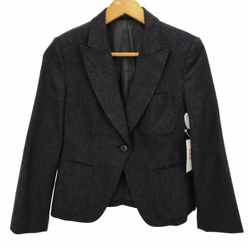 マーガレットハウエル MARGARET HOWELL 1B ピークドラペル ウールテーラードジャケット レディース 1