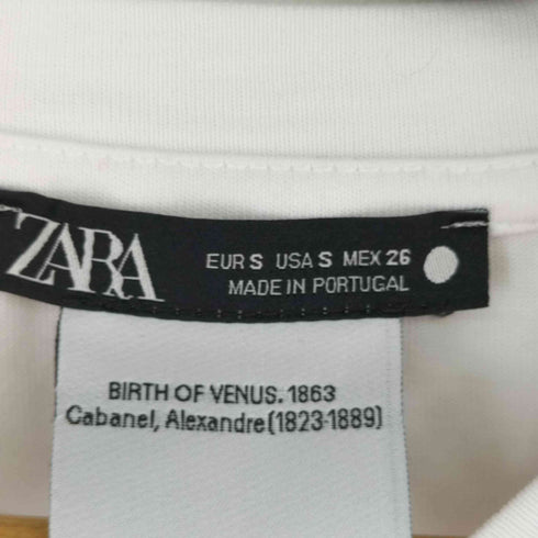 ザラ ZARA ALEXANDRE CABANEL ARTY T-SHIRT レディース US S
