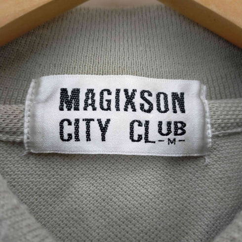 MAGIXSON CITY CLUB フロント刺繍デザインポロシャツ メンズ JPN:M