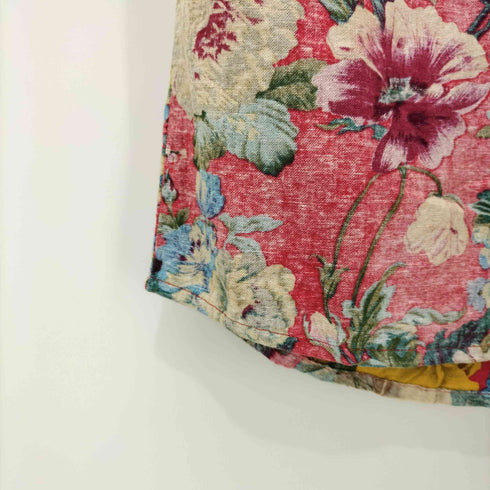 ABORDAGE HIROMU TAKAHARA 花柄 リネン混 半袖シャツ メンズ 48