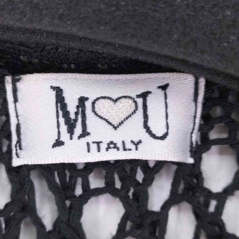 MU イタリア製 メッシュニットカーディガン レディース JPN:L
