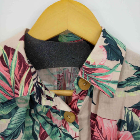 ザラ ZARA FLORAL PRINT SHIRT RESS レディース S