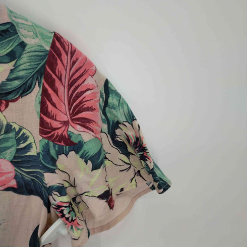 ザラ ZARA FLORAL PRINT SHIRT RESS レディース S