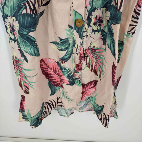 ザラ ZARA FLORAL PRINT SHIRT RESS レディース S