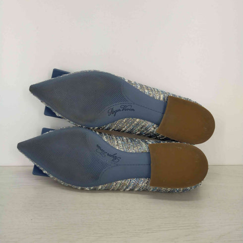 ロシェヴィヴィエ Roger Vivier 22SS パンプス フラット ポインテッドトゥ ツイード レディース JPN:21 34