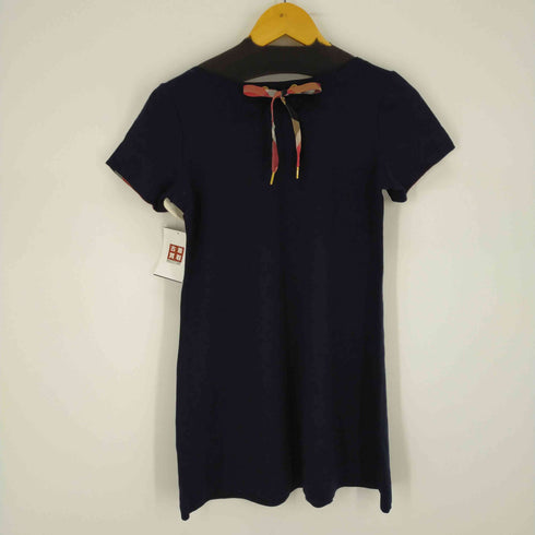 ブルーレーベルクレストブリッジ BLUE LABEL CRESTBRIDGE ノバチェック切替S/Sワンピース レディース 36
