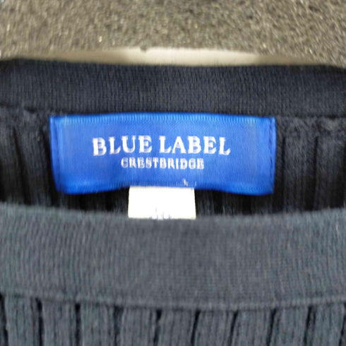 ブルーレーベルクレストブリッジ BLUE LABEL CRESTBRIDGE 切替ノバチェックニットワンピース レディース 36