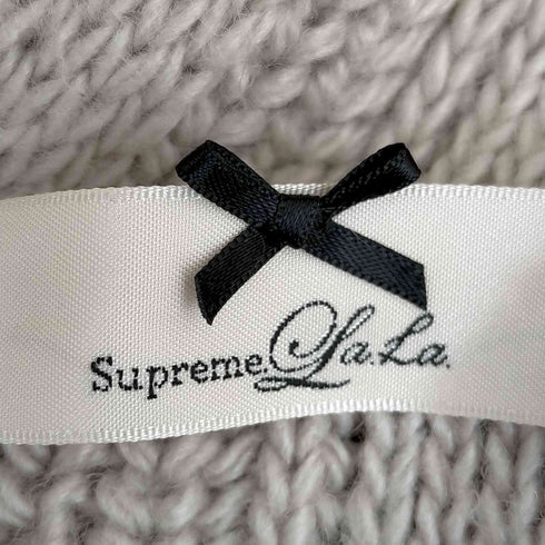 シュプリームララ Supreme LaLa ソウバリフリンジレースアップカーディガン レディース JPN:M
