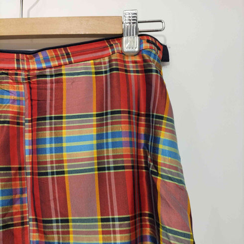 マカフィー MACPHEE 19SS バティックプリント フロントギャザーマキシスカート レディース 36