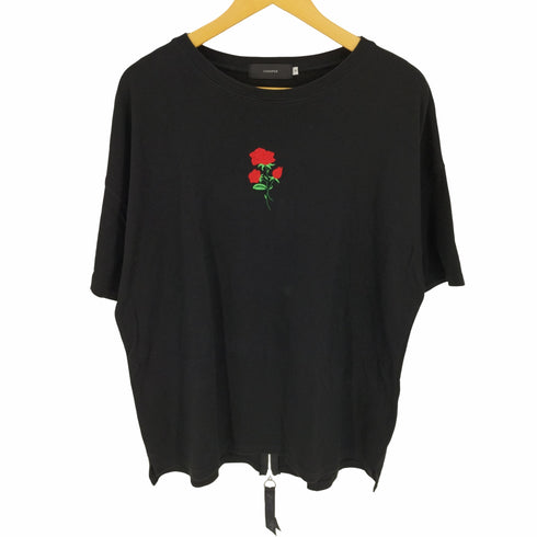 クーパー COOOPER 薔薇刺繍 バックジップ S/S Tシャツ メンズ JPN:S
