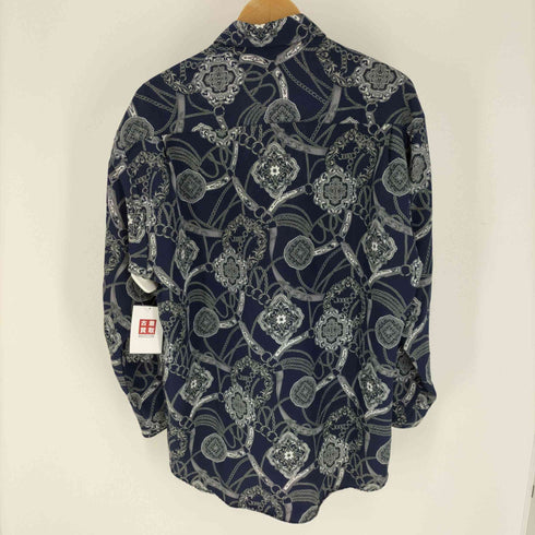 NANA2 ポリエステル チェーン 総柄 L/S シャツ メンズ 2L